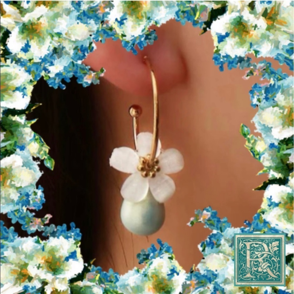 Water~Drop Flower Earrings 💦​